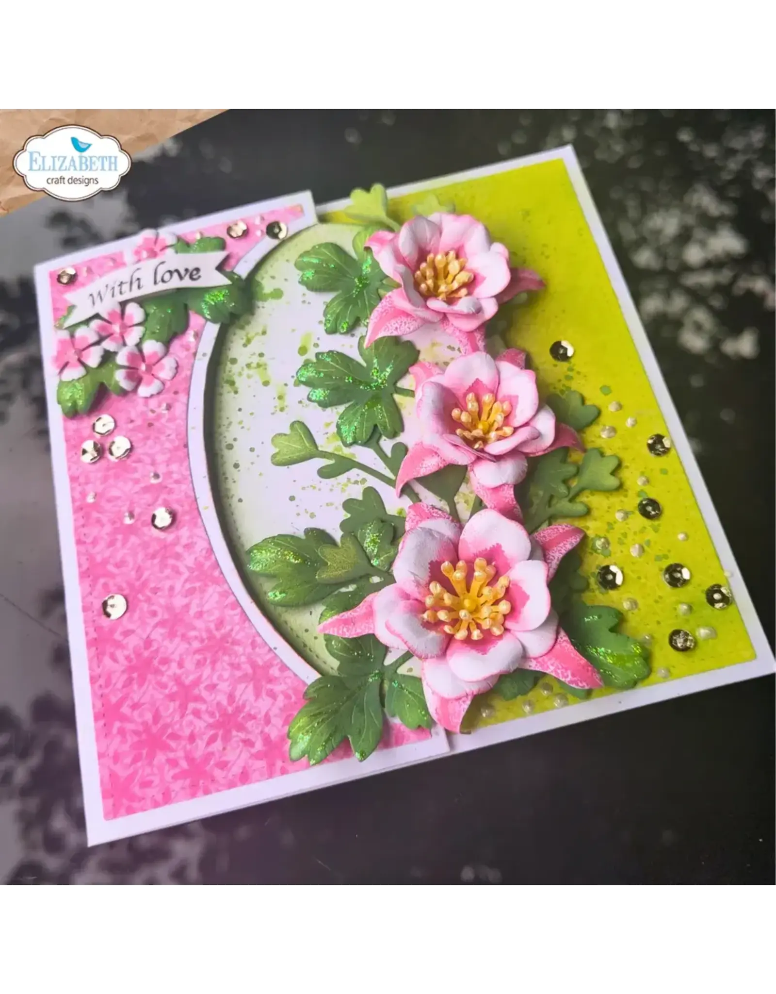 ELIZABETH CRAFT DESIGNS ELIZABETH CRAFT DESIGNS BLOOM WILDLY STITCHED OVALS DIE SET
