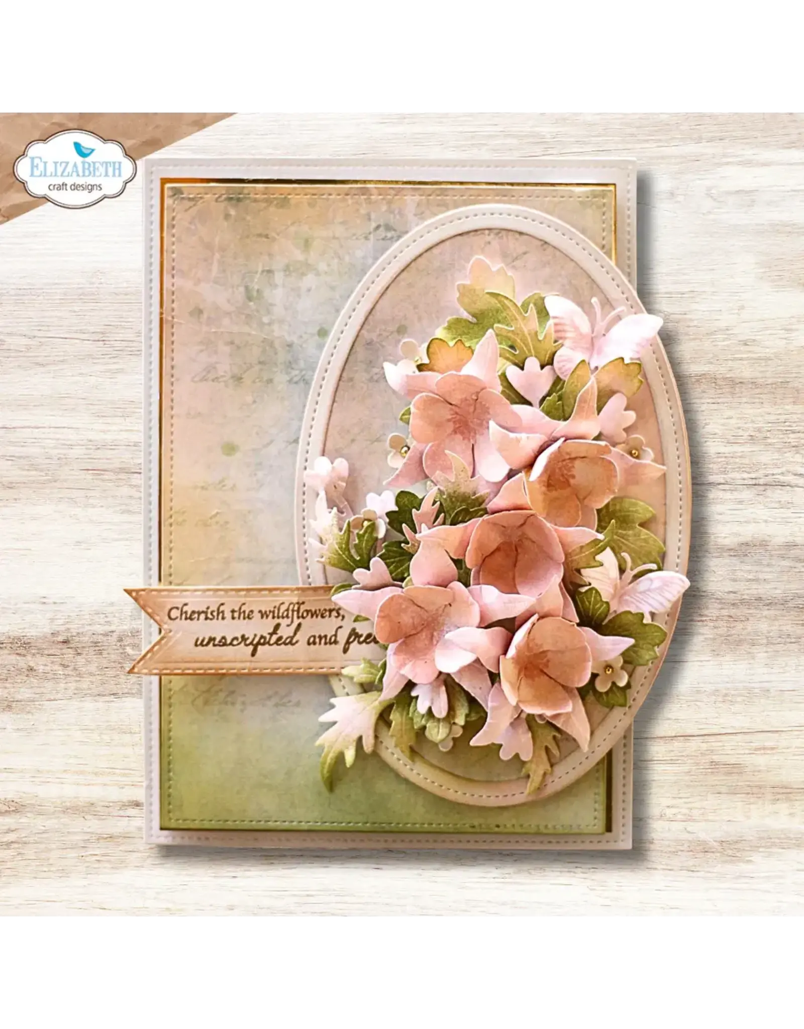 ELIZABETH CRAFT DESIGNS ELIZABETH CRAFT DESIGNS BLOOM WILDLY STITCHED OVALS DIE SET