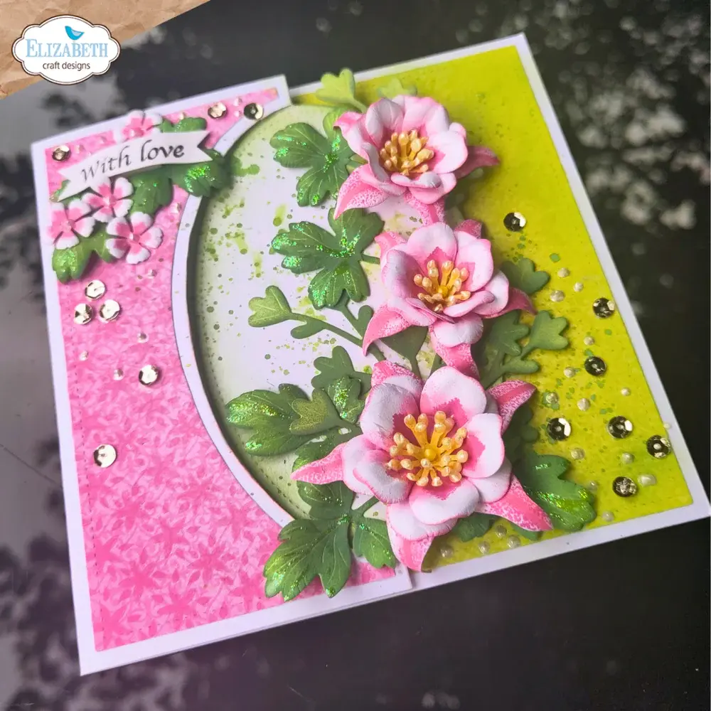 ELIZABETH CRAFT DESIGNS ELIZABETH CRAFT DESIGNS BLOOM WILDLY STITCHED OVALS DIE SET