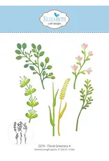 ELIZABETH CRAFT DESIGNS ELIZABETH CRAFT DESIGNS BLOOM WILDLY FLORAL GREENERY 4 DIE SET