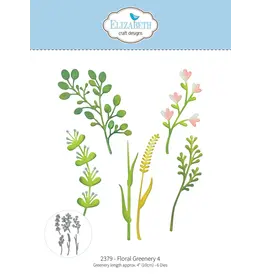 ELIZABETH CRAFT DESIGNS ELIZABETH CRAFT DESIGNS BLOOM WILDLY FLORAL GREENERY 4 DIE SET
