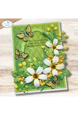 ELIZABETH CRAFT DESIGNS ELIZABETH CRAFT DESIGNS BLOOM WILDLY FLORAL GREENERY 4 DIE SET