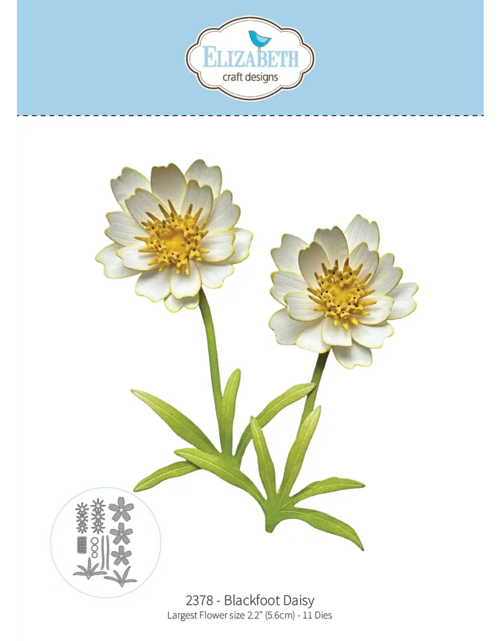 ELIZABETH CRAFT DESIGNS ELIZABETH CRAFT DESIGNS BLOOM WILDLY BLACKFOOT DAISY DIE SET