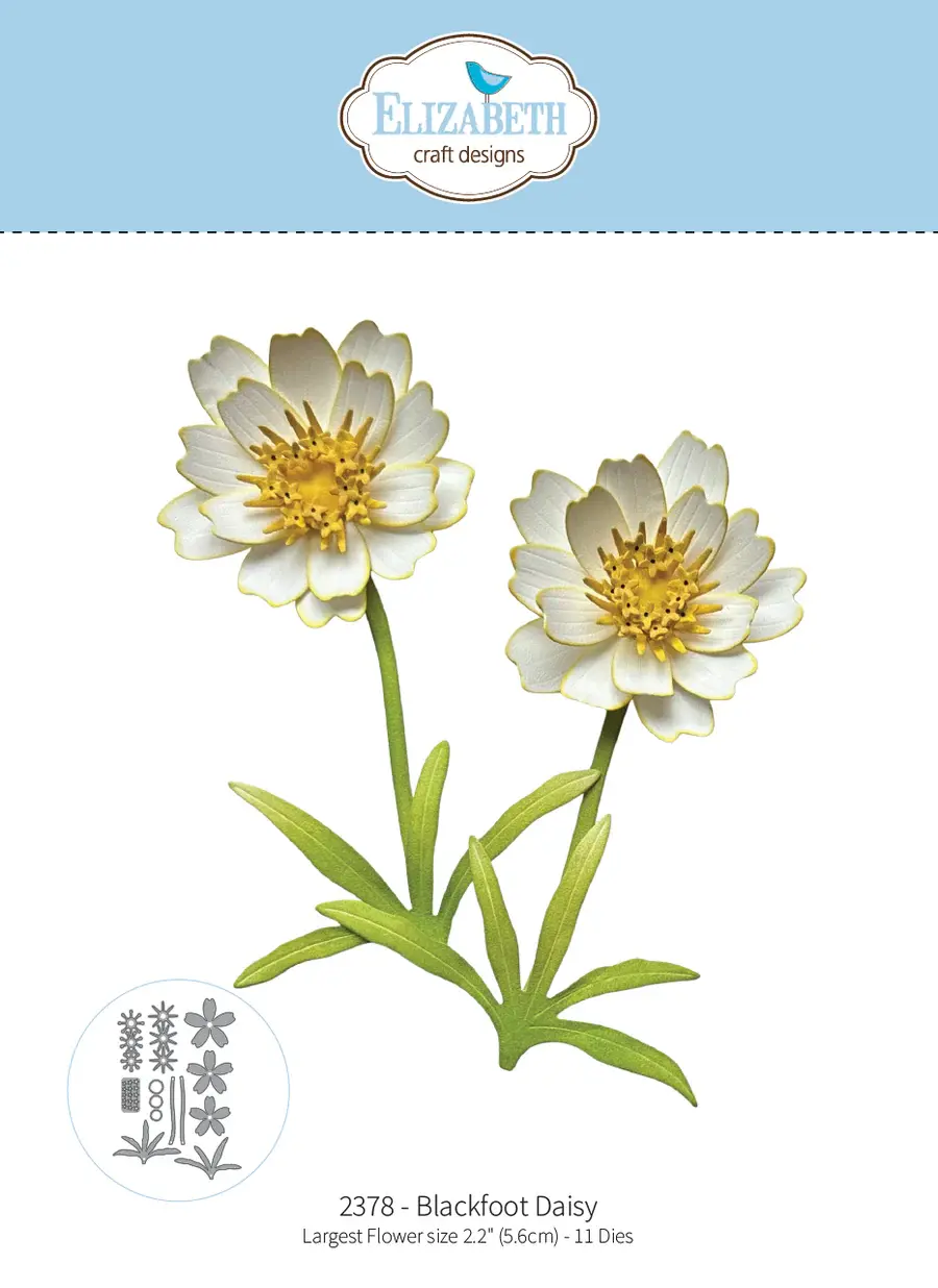 ELIZABETH CRAFT DESIGNS ELIZABETH CRAFT DESIGNS BLOOM WILDLY BLACKFOOT DAISY DIE SET