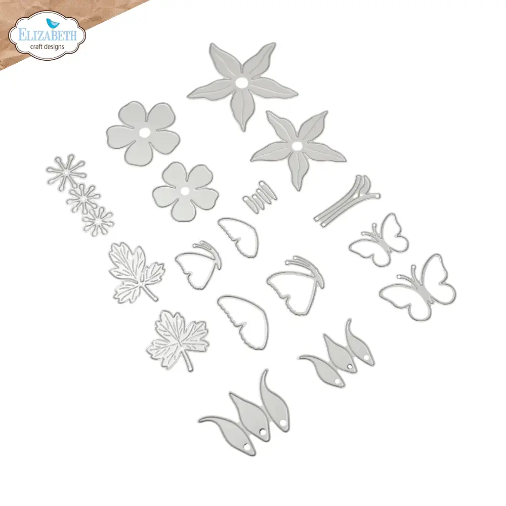 ELIZABETH CRAFT DESIGNS ELIZABETH CRAFT DESIGNS BLOOM WILDLY COLUMBINE DIE SET