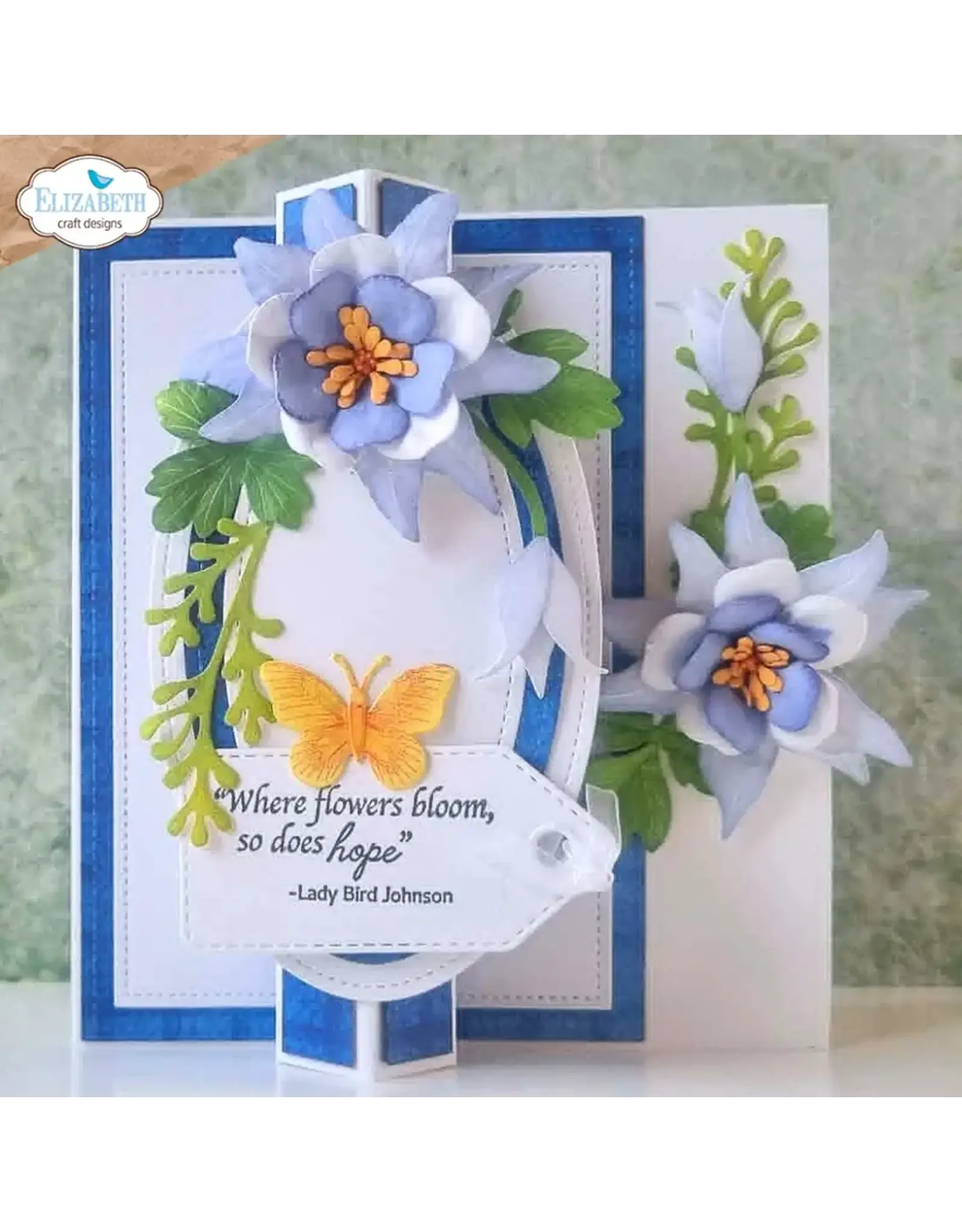 ELIZABETH CRAFT DESIGNS ELIZABETH CRAFT DESIGNS BLOOM WILDLY COLUMBINE DIE SET