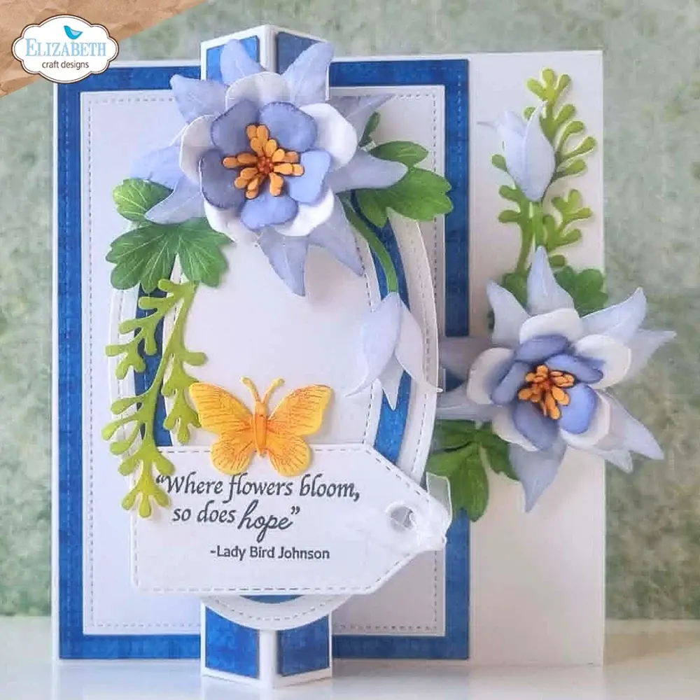 ELIZABETH CRAFT DESIGNS ELIZABETH CRAFT DESIGNS BLOOM WILDLY COLUMBINE DIE SET