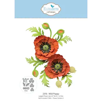 ELIZABETH CRAFT DESIGNS ELIZABETH CRAFT DESIGNS BLOOM WILDLY WILD POPPY DIE SET