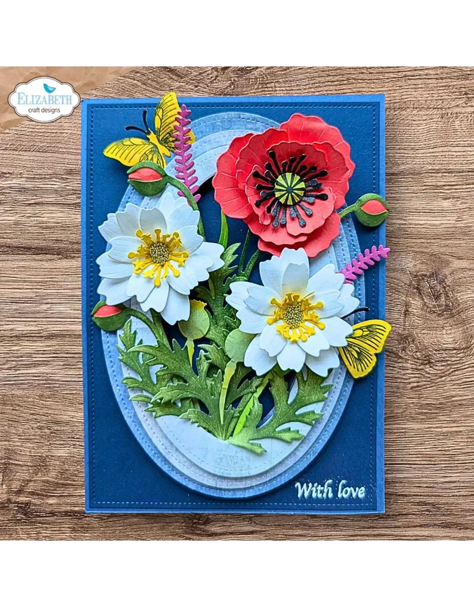 ELIZABETH CRAFT DESIGNS ELIZABETH CRAFT DESIGNS BLOOM WILDLY WILD POPPY DIE SET