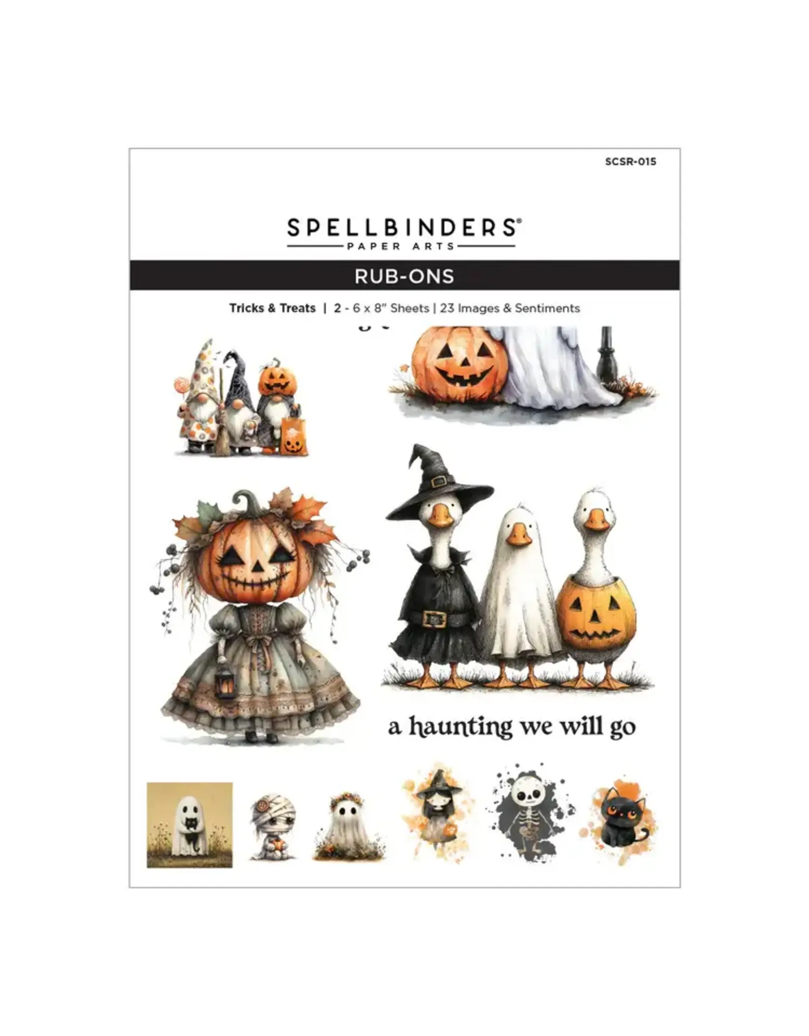 SPELLBINDERS SPELLBINDERS TRICKS & TREATS RUB-ON TRANSFERS