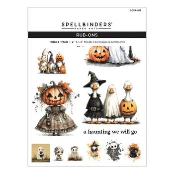 SPELLBINDERS SPELLBINDERS TRICKS & TREATS RUB-ON TRANSFERS
