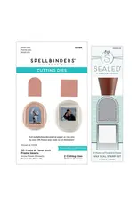 SPELLBINDERS SPELLBINDERS 3D PHOTO & FLORAL ARCH FRAMES WAX SEAL STAMP AND DIE BUNDLE