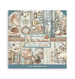 STAMPERIA STAMPERIA WHITE CHRISTMAS 12x12 PAPER PACK 10 SHEETS