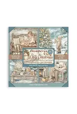 STAMPERIA STAMPERIA WHITE CHRISTMAS MAXI PAD 12x12 PAPER PACK 22 SHEETS