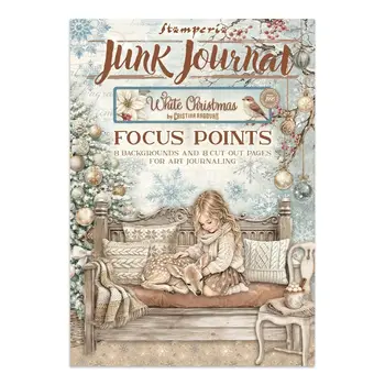 STAMPERIA STAMPERIA WHITE CHRISTMAS A5 FOCUS POINTS JUNK JOURNAL