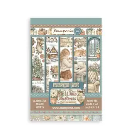 STAMPERIA STAMPERIA WHITE CHRISTMAS A5 WASHI PAD