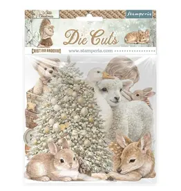 STAMPERIA STAMPERIA WHITE CHRISTMAS CHIPBOARD DIE CUTS