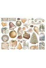 STAMPERIA STAMPERIA WHITE CHRISTMAS CHIPBOARD DIE CUTS