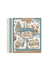 STAMPERIA STAMPERIA WHITE CHRISTMAS ASSORTED RUB-ONS 6/PK