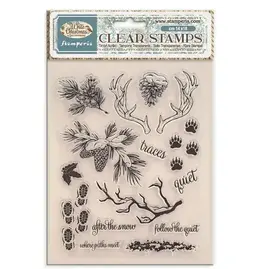 STAMPERIA STAMPERIA WHITE CHRISTMAS CLEAR STAMP SET