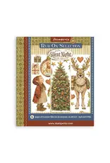 STAMPERIA STAMPERIA SILENT NIGHT 20.5cm X 23cm ASSORTED RUB-ONS 6/PK
