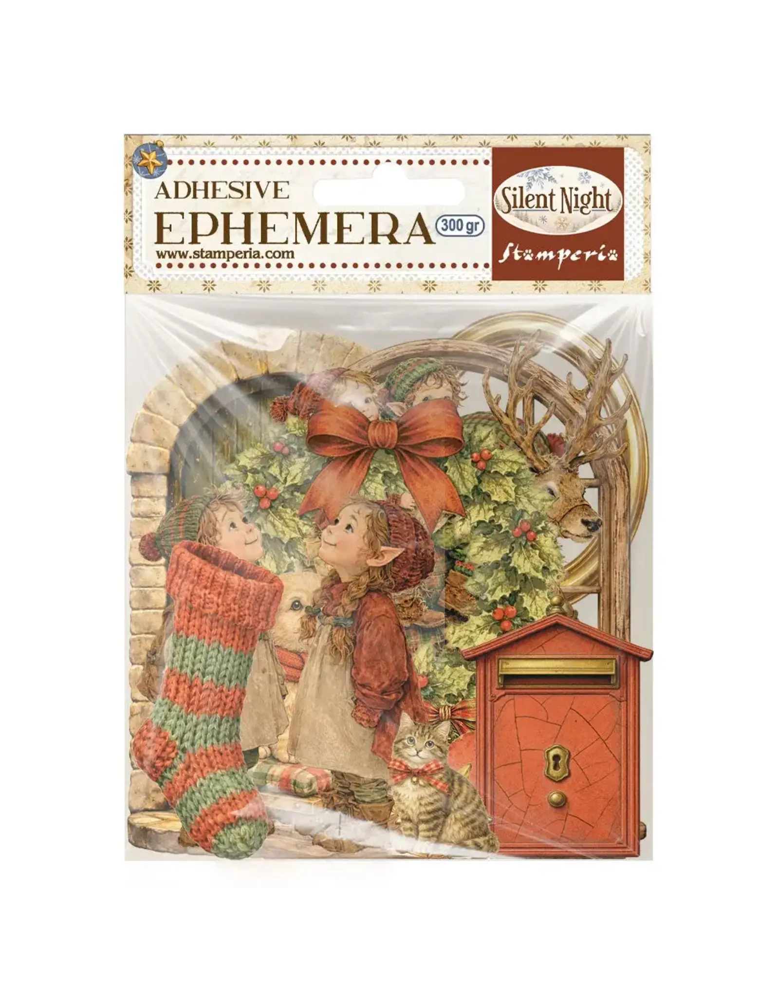 STAMPERIA STAMPERIA SILENT NIGHT EPHEMERA ADHESIVE PAPER CUT OUTS