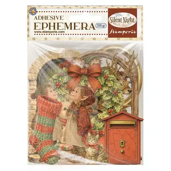 STAMPERIA STAMPERIA SILENT NIGHT EPHEMERA ADHESIVE PAPER CUT OUTS
