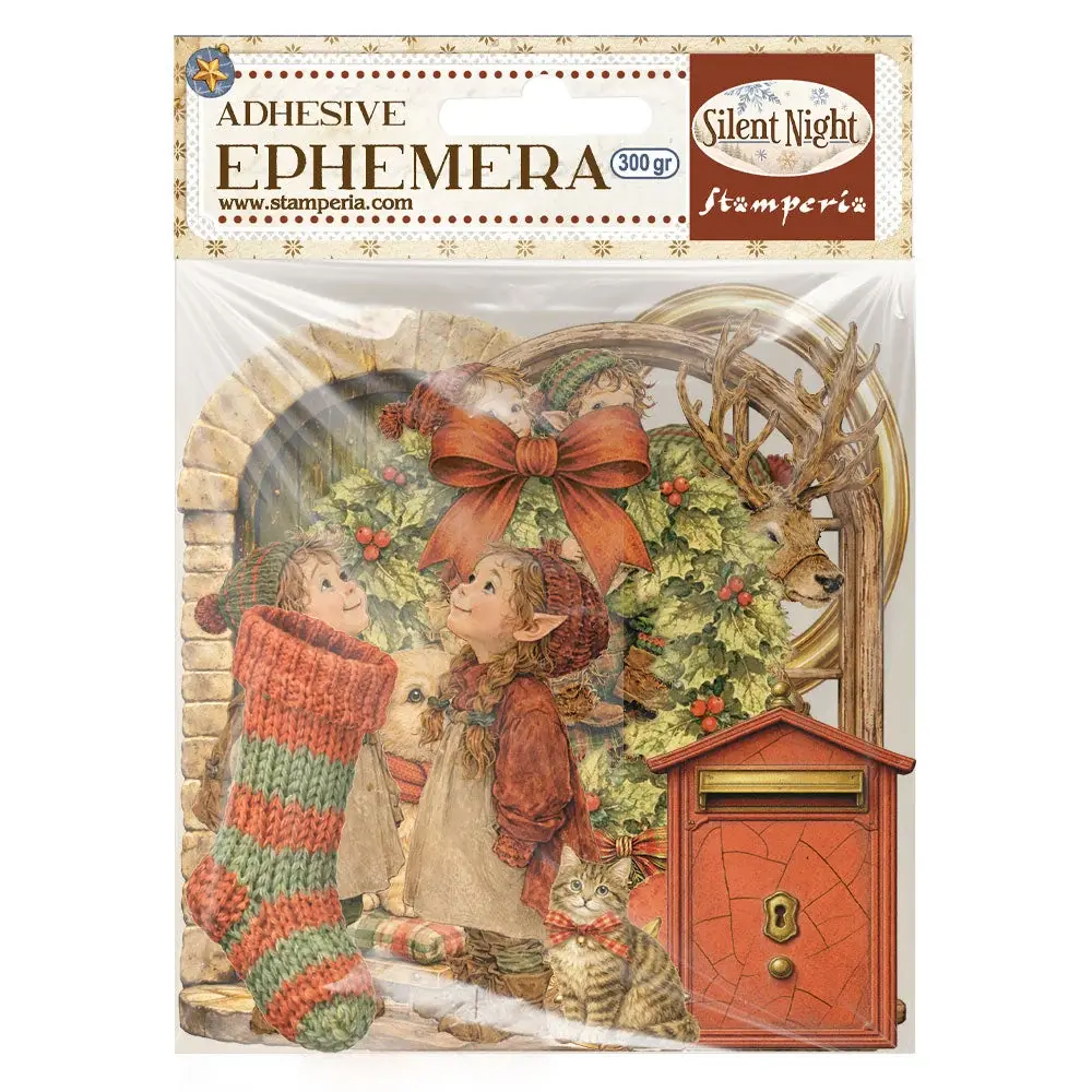 STAMPERIA STAMPERIA SILENT NIGHT EPHEMERA ADHESIVE PAPER CUT OUTS
