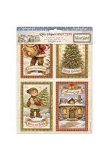 STAMPERIA STAMPERIA SILENT NIGHT ASSORTED A4 RICE PAPER 6/PK