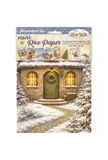 STAMPERIA STAMPERIA SILENT NIGHT A6 MINI RICE PAPER 8/PK