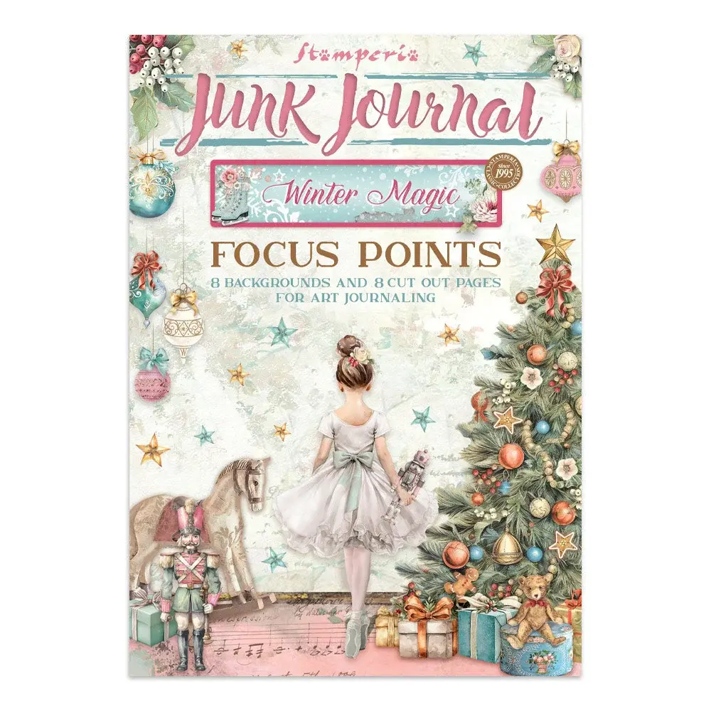 STAMPERIA STAMPERIA WINTER MAGIC A5 FOCUS POINTS JUNK JOURNAL