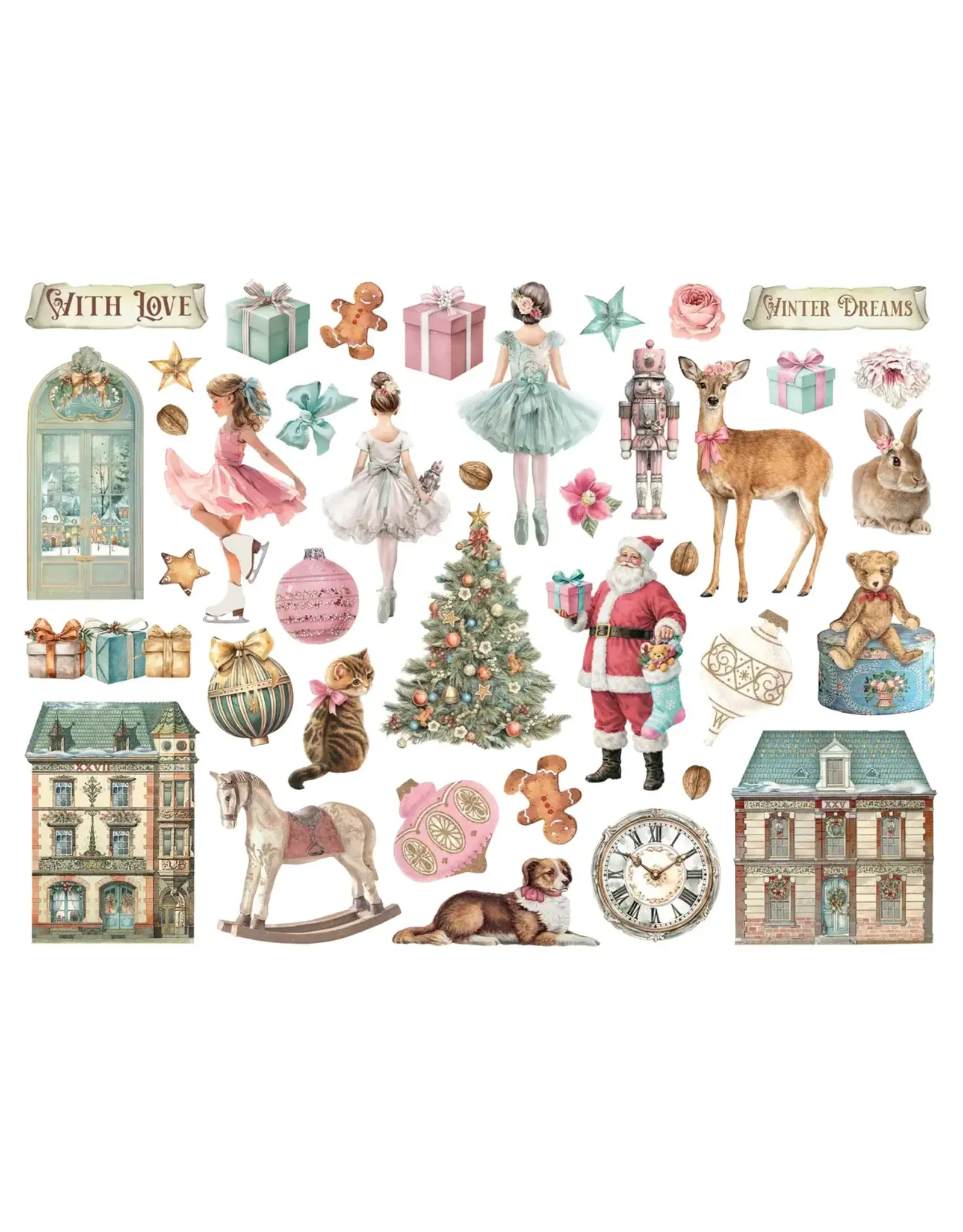 STAMPERIA STAMPERIA WINTER MAGIC CHIPBOARD DIE CUTS