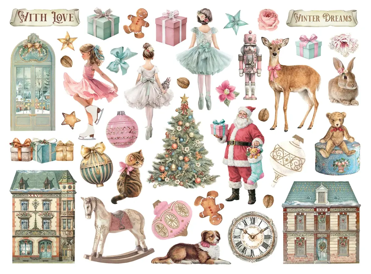 STAMPERIA STAMPERIA WINTER MAGIC CHIPBOARD DIE CUTS