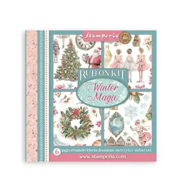 STAMPERIA STAMPERIA WINTER MAGIC ASSORTED RUB-ONS 6/PK