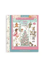 STAMPERIA STAMPERIA WINTER MAGIC 20.5cm X 23cm ASSORTED RUB-ONS 6/PK