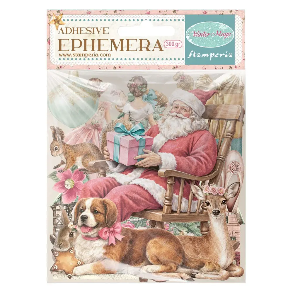 STAMPERIA STAMPERIA WINTER MAGIC EPHEMERA ADHESIVE PAPER CUT OUTS