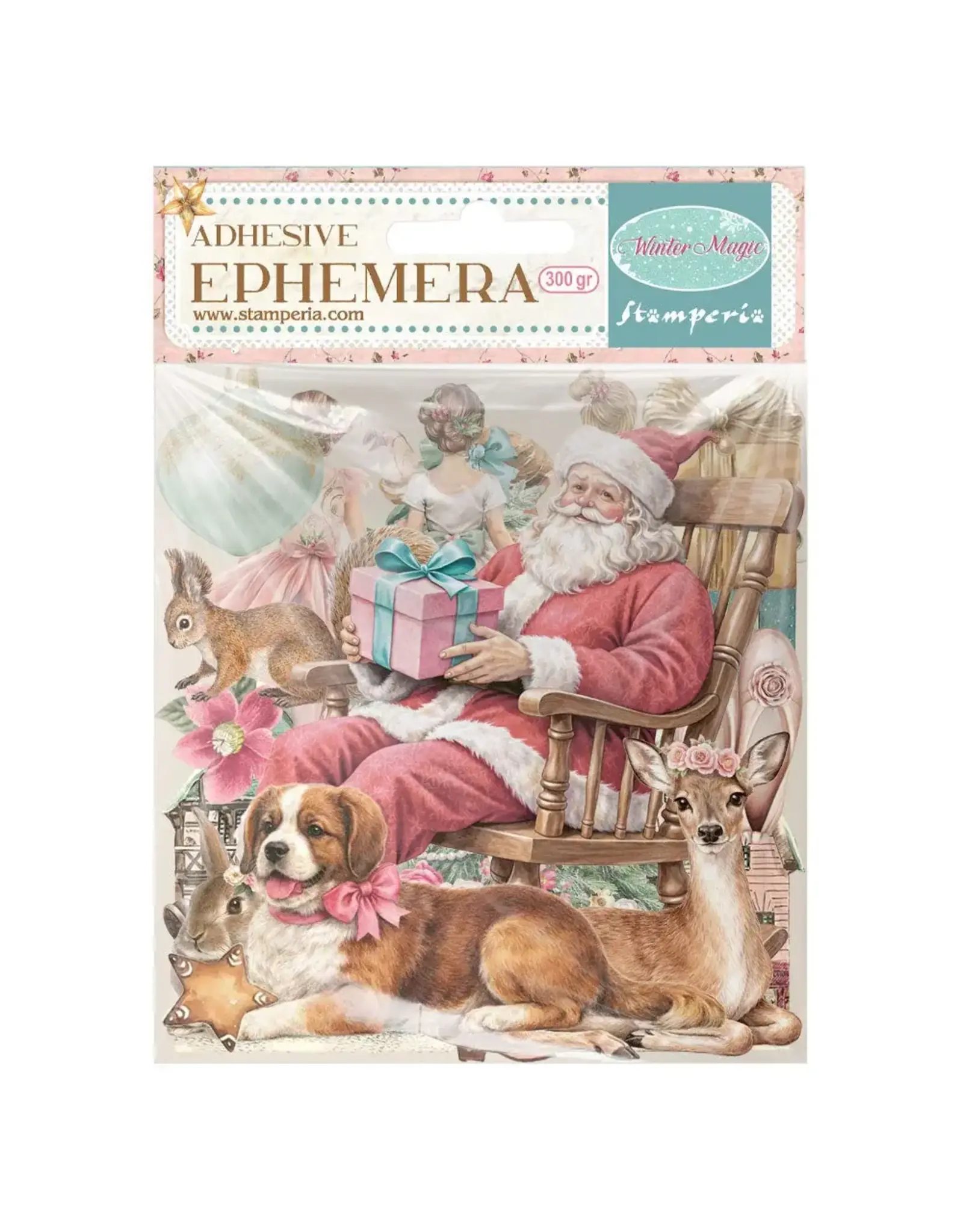 STAMPERIA STAMPERIA WINTER MAGIC EPHEMERA ADHESIVE PAPER CUT OUTS