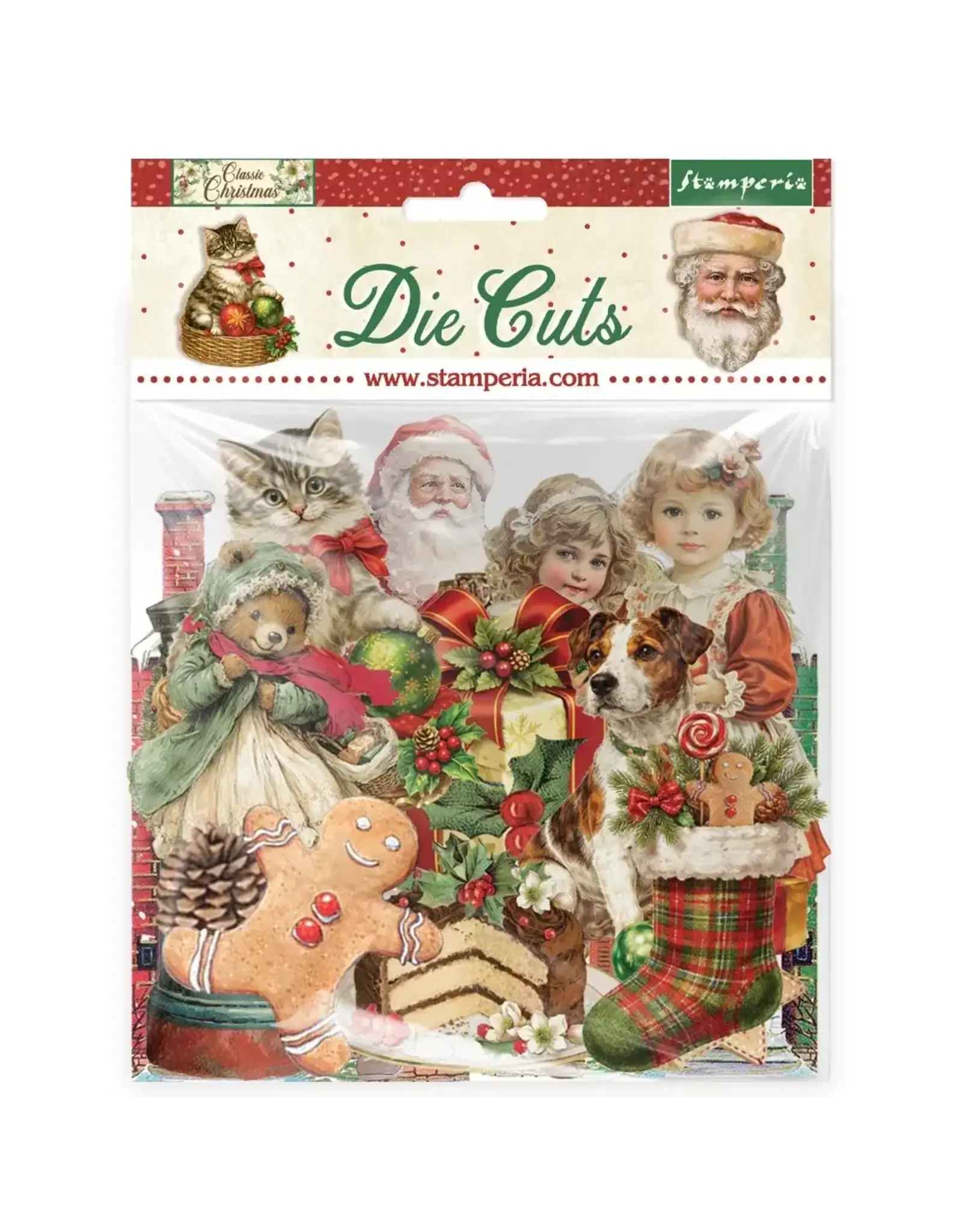 STAMPERIA STAMPERIA CLASSIC CHRISTMAS CHIPBOARD DIE CUTS