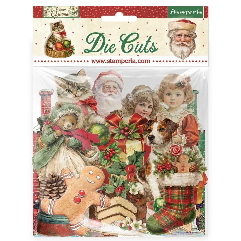 STAMPERIA STAMPERIA CLASSIC CHRISTMAS CHIPBOARD DIE CUTS