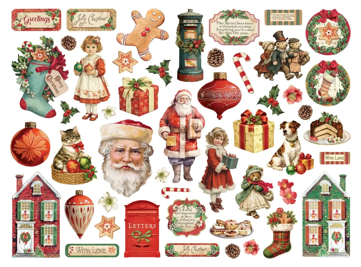 STAMPERIA STAMPERIA CLASSIC CHRISTMAS CHIPBOARD DIE CUTS