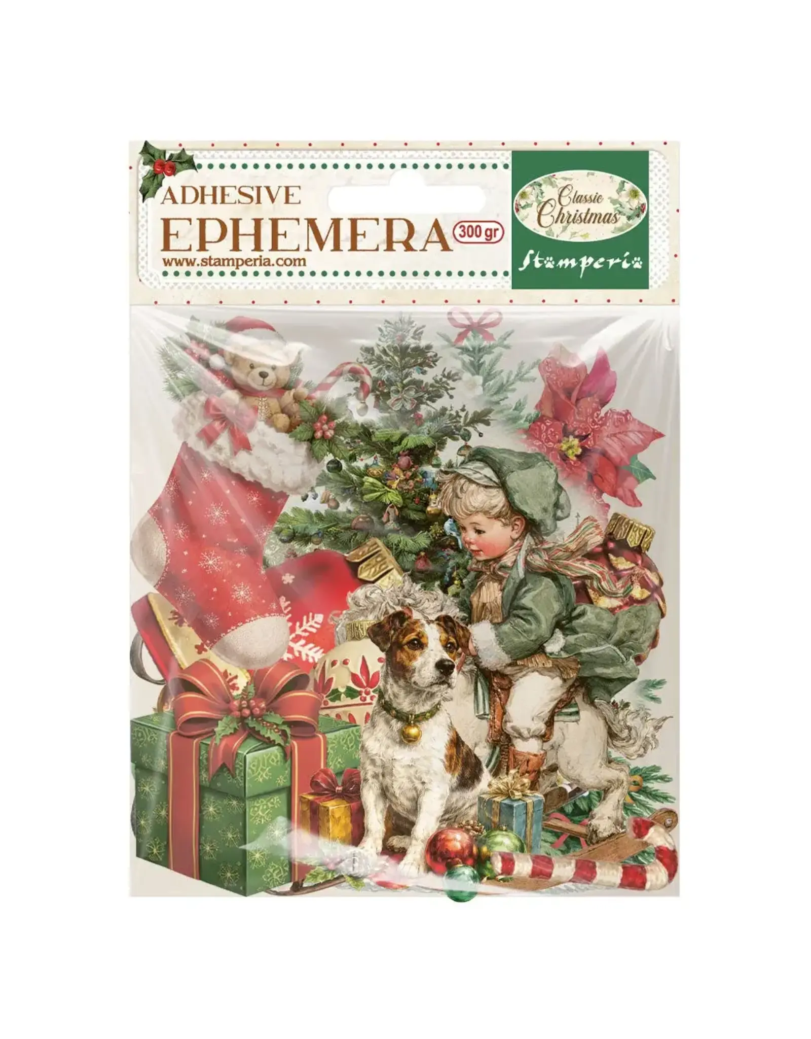 STAMPERIA STAMPERIA CLASSIC CHRISTMAS EPHEMERA ADHESIVE PAPER CUT OUTS