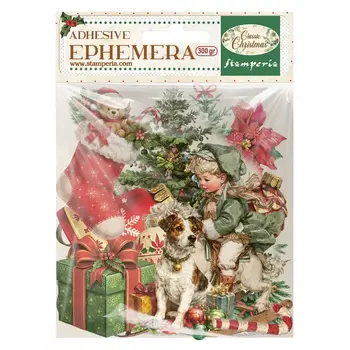 STAMPERIA STAMPERIA CLASSIC CHRISTMAS EPHEMERA ADHESIVE PAPER CUT OUTS