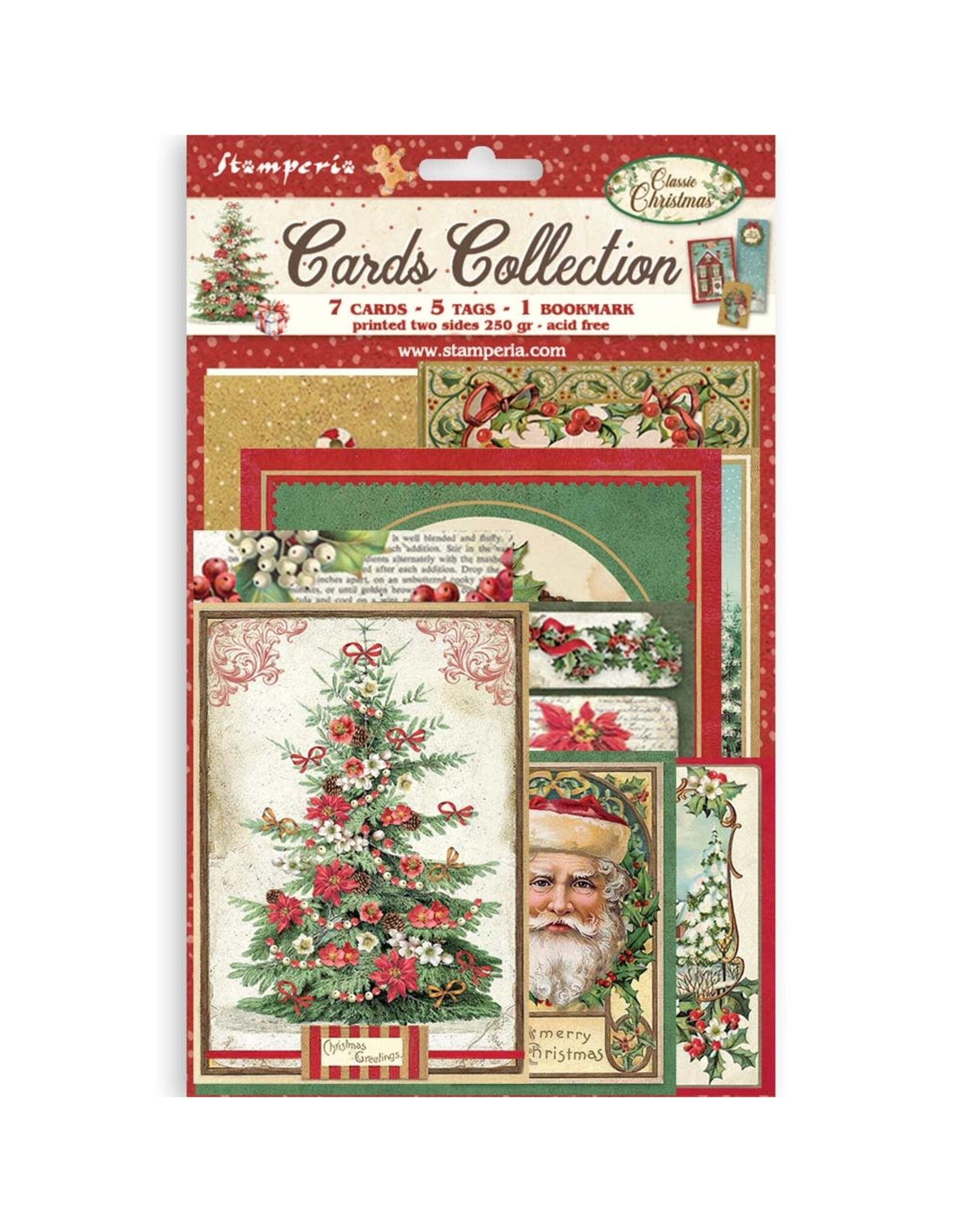 STAMPERIA STAMPERIA CLASSIC CHRISTMAS CARDS COLLECTION