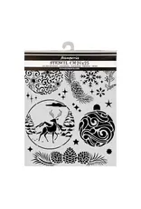 STAMPERIA STAMPERIA CHRISTMAS BALLS 20x25cm STENCIL