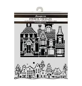 STAMPERIA STAMPERIA CHRISTMAS HOUSE 20x25cm STENCIL
