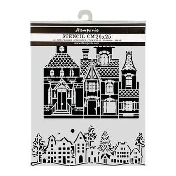 STAMPERIA STAMPERIA CHRISTMAS HOUSE 20x25cm STENCIL