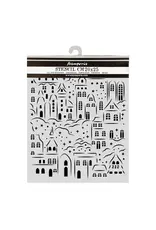 STAMPERIA STAMPERIA CHRISTMAS VILLAGE 20x25cm STENCIL