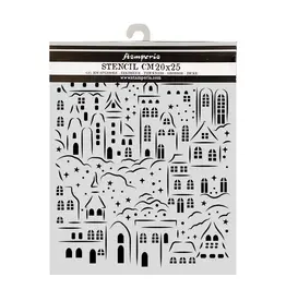 STAMPERIA STAMPERIA CHRISTMAS VILLAGE 20x25cm STENCIL