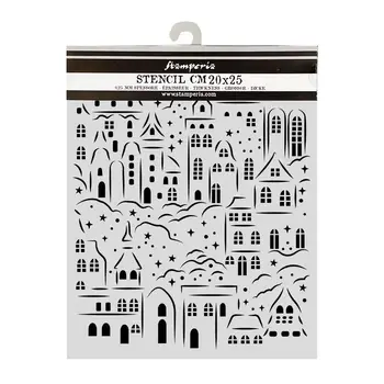 STAMPERIA STAMPERIA CHRISTMAS VILLAGE 20x25cm STENCIL