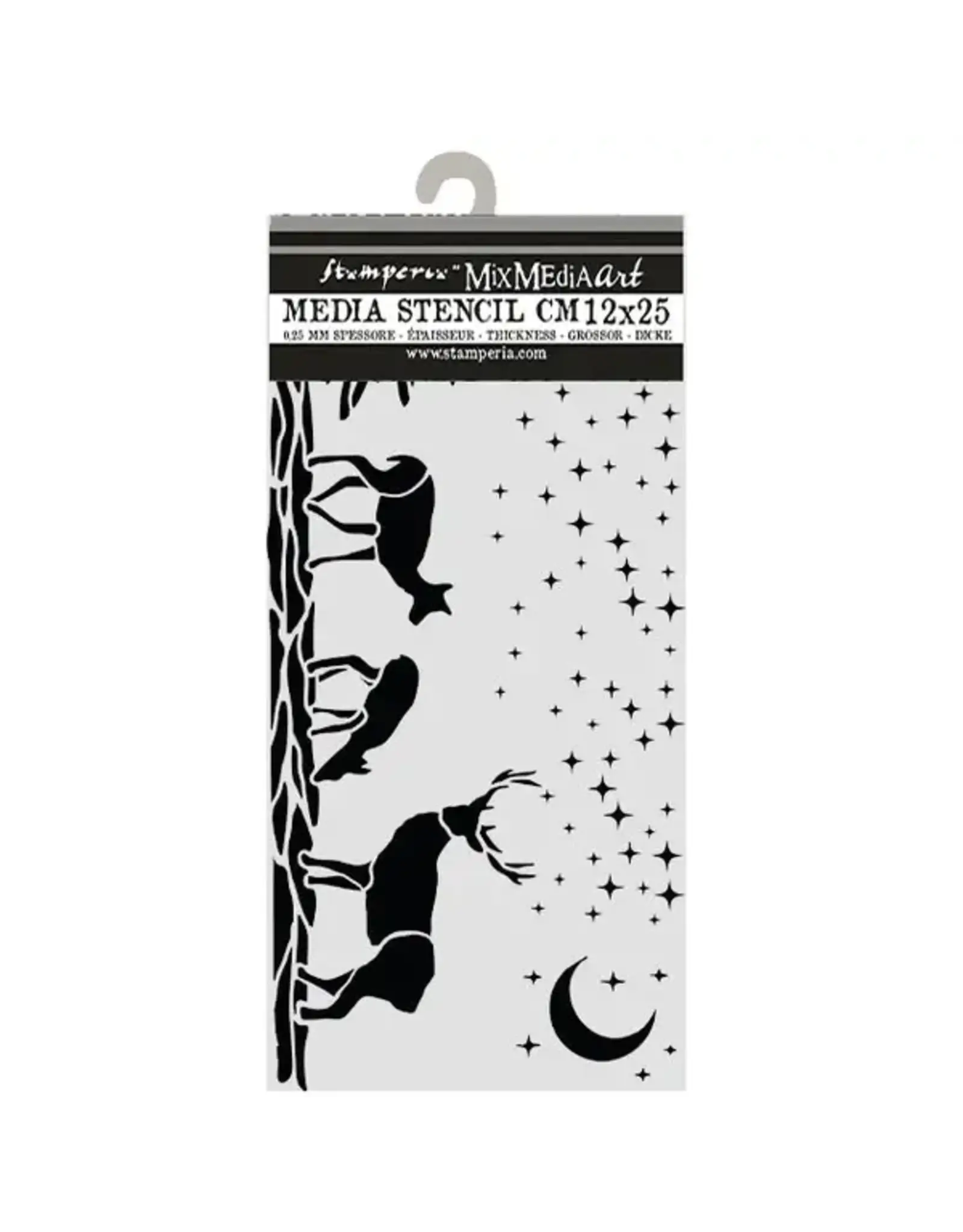 STAMPERIA STAMPERIA CHRISTMAS DEERS 12x25cm STENCIL